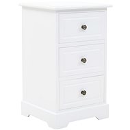 Bedside table made of MDF and pine wood 35 x 32 x 59 cm - Night Stand