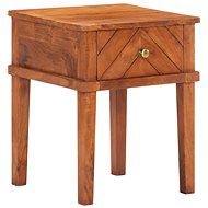 Bedside table 40x40x50 cm solid acacia wood - Night Stand