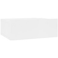 Nástěnný noční stolek bílý 40x30x15 cm dřevotříska - Night Stand