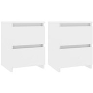 Bedside tables 2 pcs white 30 x 30 x 40 cm chipboard - Night Stand