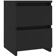 Bedside table black 30 x 30 x 40 cm chipboard - Night Stand