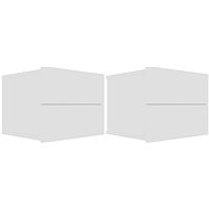 Bedside tables 2 pcs white 40 x 30 x 30 cm chipboard - Night Stand