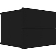 Noční stolek černý 40 x 30 x 30 cm dřevotříska - Night Stand
