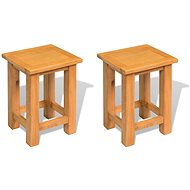 Docking tables 2 pcs 27x24x37 cm solid oak wood 3053417 - Side Table