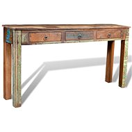 Console table with 3 drawers recycled wood - Console Table