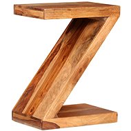 Z-shaped side table, solid sheesham wood - Side Table