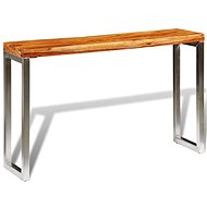 Console table made of solid sheesham, steel legs - Console Table