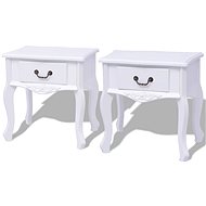 Bedside tables 2 pcs MDF white - Night Stand