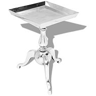 Side table square aluminum silver - Side Table