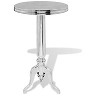 Side table round aluminum silver - Side Table