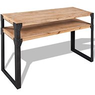 Console table made of solid acacia wood 120x40x85 cm - Console Table