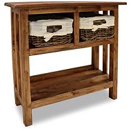 Side table solid recycled wood 69x28x70 cm - Side Table