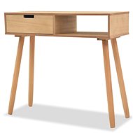 Side table solid pine brown 80x30x72 cm - Side Table