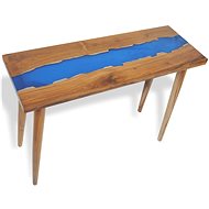 Console table teak and resin 100x35x75 cm - Console Table