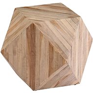 Side table made of recycled teak 40x40x40 cm - Side Table