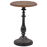 End table made of solid fir wood 40x64 cm brown - Side Table