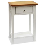 Side table 50x32x75 cm solid oak wood - Side Table