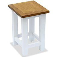 Side table 27x24x37 cm solid oak wood - Side Table