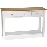Cantilever table 118x35x77 cm solid oak wood - Console Table