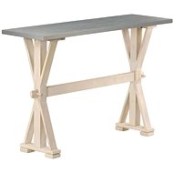 Console table 118x35x76 cm zinc and solid mango tree - Console Table