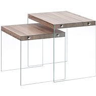 Nesting tables 2 pcs oak MDF - Side Table