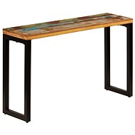 Cantilever table 120x35x76 cm solid recycled wood and steel - Console Table