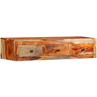 Wall console table 100x25x20 cm massive sheesham - Console Table