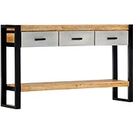 Cantilever table 130x30x76 cm solid mango wood - Console Table