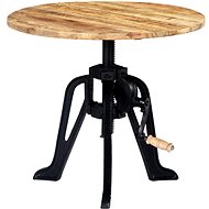 Side table 60x (46–63) cm solid mango and cast iron - Side Table