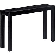 Console table black 118x30x76 cm solid mango tree - Console Table
