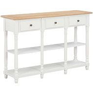 Cantilever table white 120x30x76 cm MDF - Console Table