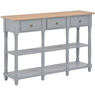 Console table gray 120x30x76 cm MDF - Console Table