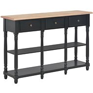 Console table black 120x30x76 cm MDF - Console Table