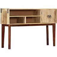 Console table 115x30x76 cm massive rough mango tree - Console Table