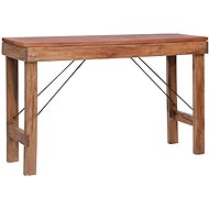 Folding console table 130x40x80cm solid recycled wood - Console Table