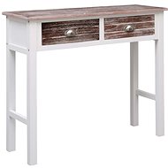 Console table brown 90x30x77 cm wood - Console Table