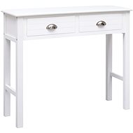 Cantilever table white 90x30x77 cm wood - Console Table