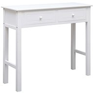Cantilever table white 90x30x77 cm wood - Console Table