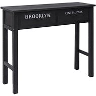 Console table black 90x30x77 cm wood - Console Table
