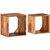 Nesting tables 2 pcs solid sheesham wood - Side Table