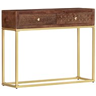 Console table 90x30x75 cm solid mango tree - Console Table