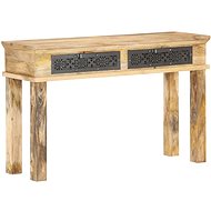 Console table with drawer 120x35x75 cm solid mango tree - Console Table