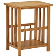 Magazine table 45x35x55 cm solid oak wood - Side Table