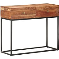 Cantilever table 90x35x75 cm thick acacia wood - Console Table