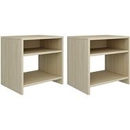 Bedside tables 2 pcs sonoma oak 40x30x40 cm chipboard - Night Stand