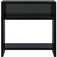 Bedside table black with high gloss 40x30x40 cm chipboard - Night Stand
