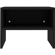 Bedside table black 40x30x30 cm chipboard - Night Stand