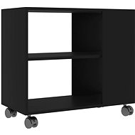 Side table black 70x35x55 cm chipboard - Side Table