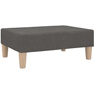 Shumee podnožka světle šedá 78×56×32 cm textil, 337674 - Taburet