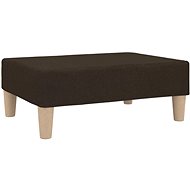 Shumee podnožka tmavě hnědá 78×56×32 cm textil, 337679 - Taburet